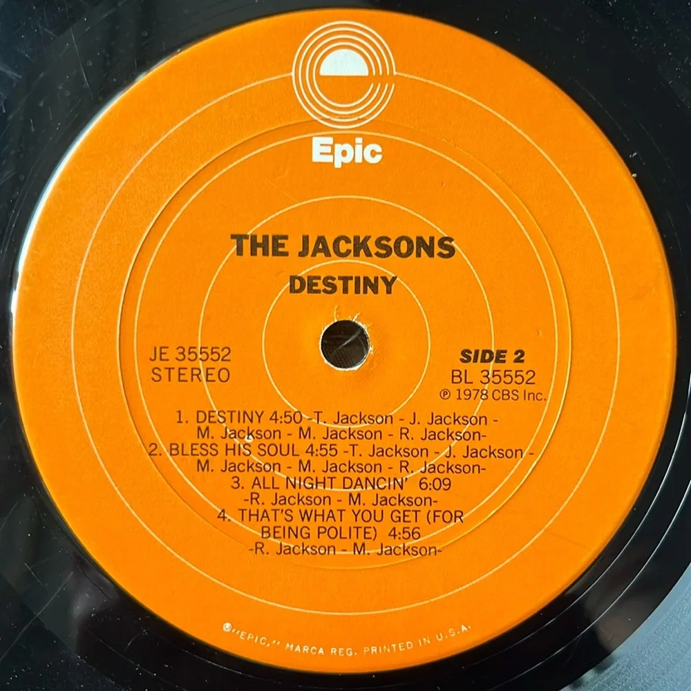The Jacksons - “Destiny” Vinyl LP - Picture 5 of 5